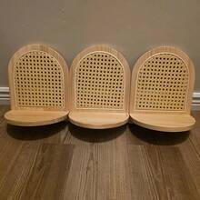 1 buc. Suport de depozitare pentru camera bebelușului, montat pe perete, suport de afișare a plantelor din ratan pentru camerele copiilor, ușor de instalat, suport de afișare pentru jucării și materiale de citit pentru copii, cel mai bun cadou de Crăciun pentru bebelușul tău, cadou de duș