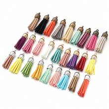 10/20 قطعة من الشرابات المتنوعة المصنوعة من القطيفة، مناسبة لصنع سلاسل المفاتيح والمجوهرات والإشارات والأعمال اليدوية - متعدد الألوان - مشاهدة 4