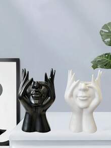 One Or Two Black And White Multi-Functional Desktop Storage Boxes, Pen Holders, Makeup Brush Holders, Decorative Vases With Facial Flowers, Home Decoration Creative Art Sculptures, Bags, Room Decoration, Bags, Makeup Bags, Dressing Tables, Travel, Makeup Bags, Travel Necessities, Storage Boxes, Storage, Travel Necessities, Makeup Bags, Makeup Bags, Office Desk Storage Boxes