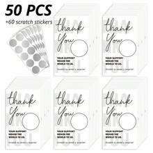 50 thẻ cào bất ngờ, phiếu quà tặng cảm ơn trống, phiếu mua hàng, vé xổ số quà tặng, chất liệu giấy, thích hợp cho nhà hàng, doanh nghiệp nhỏ, tiệm làm đẹp, tiệm cắt tóc, đám cưới, tiệc tùng, ngày của mẹ, ngày của cha, ngày lễ tình nhân, lễ tạ ơn, giáng sinh, ngày thánh Patrick, giấy, quà tặng bất ngờ, hoàn hảo cho siêu thị, quà tặng sinh nhật, giải trí gia đình, phần thưởng lớp học, trò chơi tiệc tùng, quán bar, quà tặng ngày lễ tình nhân, quà tặng ngày lễ, quà tặng giáng sinh, quà tặng năm mới - Nhiều màu - Xem 9