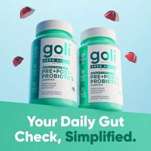 Goli Zero Sugar World's First 3-In-1 Pre, Post, Probiotic Gummies - Gluten Free, Vegan, Non-GMO, & Gelatin-Free.Free Shipping, For Men, For Women, Daily Needs - Zero sugar - 查看 3
