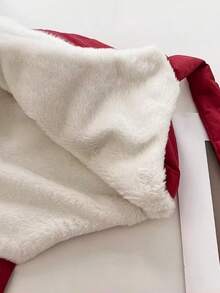 1pc Velvet Trapper Hat, Warm Winter Hat Made Of Blend, Water-Resistant Hunting Cap With Ear Flaps, Windproof And Cold-Proof Men Women Clothing Winter - Red - View 4