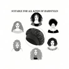 4pcs Hair Styling Set: 1pc Wide-Brim Satin Hat + 3pcs No-Heat Hair Curling Wands. Women Casual Classic Solid Color Elastic Soft Sleep Cap, Shower Cap, Faux Silk Hair Turban Cap With Elastic, Protect Hair From Damage; 3pcs Curling Rods With Hooks, Easy To Create Curls Suitable For All Hair Types, Unisex, Back To School, Travel Holiday Essentials, Hair Accessories For Women, Hair Curlers For Hairdressing Equipment, Accessories, Hair Curl, Curly Hair Tools, Hair Roller, Christmas,Curly Hair, Hair Curler, Hair Rollers, Heatless Curl, Heatless Curls, Rollers, Hair Curlers, Curly Hair Products, Hair Curl, Hair Roller, Rollers For Hair, Curly Hair Tools, Heatless Curlers,Hair, Accessories, Hair Products, Hair Tools, Hair Stuff, Hair Care, Curly Hair Brush, Barber, Barber Accessories, Hairdressing - 彩色 - 查看 4