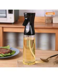 500ml/300ml/200ml Pump Spray Oil Bottle, Household Seasoning Bottle, Dust-Proof Oil Control Bottle For Air Fryer, Refillable Spray Bottle With Mist Nozzle, Portable Transparent Travel Spray Bottle For Cooking Oil, Plant Watering, Hair Salon, Cosmetics