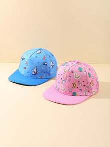 1/2顶男女宝宝棒球帽,软帽檐可调节,四季皆宜 - 彩色 - 查看 17