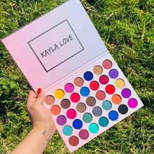 Paleta de Sombras Kayla Love 35 Tonos - Colores Intensos y Duraderos - Multicolor - Ver 1