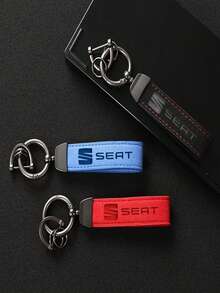 High Grade Suede Leather Car Keychain Key Rings For SEAT TOLEDO Leon EXEO Mk3 Mk2 5f Ateca Altea Bolero Salsa Cupra Car - one-size - View 1
