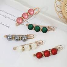 3 件仿珍珠胸针 - 可调节、防滑、用于束腰、调节衣领、固定围巾的别针,时尚配饰,配有香槟色、灰色、白色仿珍珠纽扣 - 非常适合连衣裙、衬衫和服装装饰,优雅的仿珍珠背衬衣夹 - 白色 - 查看 11