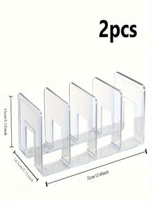 1/2/4pcs Transparent Acrylic Handbag Storage Box - Space-Saving Closet Divider, Suitable For Handbags And Wallets, Transparent Multi-Functional Storage Rack, Ideal For Home And Retail Display, Sewing Storage, Portable, No Electricity Required, Independent, Height Not Exceeding 27 Inches, Capacity Not Exceeding 3.2 Cubic Feet, Wall-Mounted Closet System - Multicolor - View 2