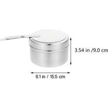 4piezas Estufa De Alcohol Mini De Acero Inoxidable Estufa De Camping Portátil Contenedor De Combustible Sólido Para Cocinar Al Aire Y Actividades De Camping - 1 - Ver 4