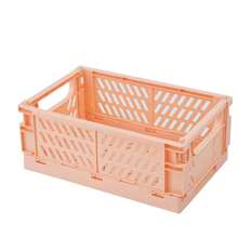 1pc Foldable Open Plastic Storage Basket, Classic Design For Countertop Organization + Food Pantry / Kitchen Cabinet / Laundry Room / Home Office Storage Needs - Multicolor - View 8