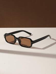 1 Stück Damen Rechteckige Rahmen Modebrillen, Vintage Sternenmuster Y2K Brillen perfekt für den täglichen Gebrauch und Outdoor-Aktivitäten - Verschiedenfarbig - Übersicht 4