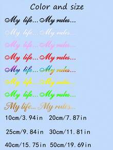 1 pezzo Adesivo personalizzato con nome, etichetta informativa personalizzata con nome, serie di adesivi rimovibili con citazioni motivazionali, adatto per auto, bicicletta, tazza e decorazione della casa, ottimo regalo fai-da-te per fidanzata, studente, professionista e famiglia, disponibile in più colori: nero, bianco, rosa, rosso, giallo, oro, multicolore, verde, ecc.