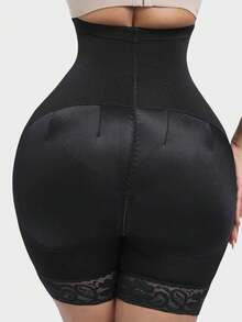 1 Stück Kolumbianische Formende Shorts für Damen, Schwarz, Hoher Bund Formende Unterhose, Schlankheits-/Bauchkontrolle Formende Shapewear Unterteil, Schwarze Leggings, Reißverschluss, Haken, Flach-Winkel Formende Unterhose, Klassisch für den täglichen Gebrauch