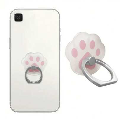 360° Rotatable Cat Claw Pattern Phone Ring Holder & Stand, Foldable Anti-Drop Phone Grip Bracket, Universal Compatible With Iphone Xs Max XR X 8 7 Plus 5 5s, S8 S7 Compatible With IPhone, Android Phone, Gift For Birthday, Family, Friends Gifts Birthday Phone Accessories