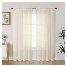 Sheer Curtains 72 Inches Long 2 Panels Set, Voile Light Filtering Sheer Curtains For Living Room, Lightweight Rod Pocket Window Treatments Drapes, Each 42" Wx72 L, - Multicolor 147 - View 1