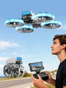 TOKQI XJ2 Mini Drone With 4.3" FPV Remote Display, Brushless Motor, Smart Flight, 3 Batteries, HD Dual Cameras, Foldable Arms, Altitude Hold, One-Key Start, Ideal Christmas/Halloween Gift - Multicolor - View 11