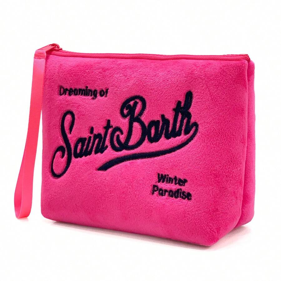 Saint Barth Nouvelle trousse de toilette en matière de plongée, trousse de toilette rayée, imperméable, résistante à l'usure, sac à main portable, polyvalente - Multicolore - Voir 1
