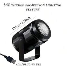 USB Powered Christmas Projection Light String With Snowman & Snowflake LED Fairy Landscape Spotlight - Dimmable, Remote Control, Geometric Patterns For Indoor/Outdoor Holiday Decor, Christmas, New Year, Wedding And Party, Christmas Decoration, Holiday Lighting, Durable Plastic, Remote Lighting, Table Lamp, Lighting Fixture, Battery Powered Light