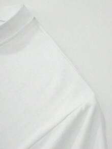 Unisex basic color MEGA logo en camiseta ajustada - Blanco - Ver 6