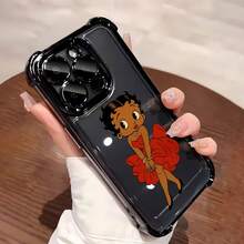 Estuche para teléfono  A Style Compatible con estuches para teléfonos   17  16 Pro Max  15 Pro Max  13 y  12 Hecho de material TPU, brinda protección contra golpes y caídas Es un gran regalo para familiares, amigos, novios, novias y Halloween - Negro - Ver 3