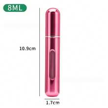 8ml Refillable Perfume Atomizer Bottle, Bottom Refill Design, Convenient For Carrying Perfume On The Go, Reusable Spray Bottle, Mini Portable Liquid Container, Unisex Perfume Travel Spray Bottle