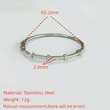 VKHK 1入經典18k鍍金不銹鋼開口手鐲,適用於女性時尚珠寶禮物