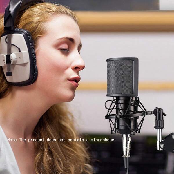 Pop Filter,Microphone Windscreen Cover Handheld Mic Shield Mask,Microphone Accessories For Vocal Recording,Videos,Streaming