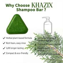 100g Handmade Cypress Leaf Shampoo Bar, Christmas Gift & Souvenir, Ingredients: Usmangrass, Ginseng, Fo-Ti, Jojoba Seed Oil, Soapberry, Mulberry Leaf Extract. Shampoo Bar For Hair Nourishment, Strengthening, Oil Control And Dandruff Reduction, Ideal Gift For Family And Friends