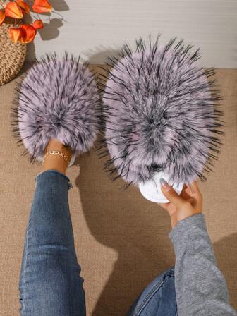 Luxurious Soft & Warm Women Cute Slippers, Comfortable Non-Slip Winter House Slippers, Fluffy Indoor & Outdoor Home Shoes, Essential Cold Weather Footwear