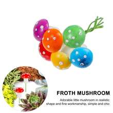 50 قطعة فطر صغير نموذج مصغر زهرة اصطناعية ديكور حديقة فراشة نبات مزروع في أصيص راتنج حرفي ديكور منزلي DIY زخرفة منظر طبيعي مصغر - متعدد الألوان - مشاهدة 4