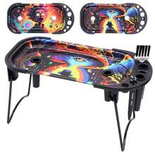 1 Set, Includes 1 Foldable Metal Rolling Tray, 2 Pcs 1 1/4" Cone Tubes, 2 Pcs Extra Large Cone Tubes, 2 Pcs Cone Tip Covers, And 1 Brush, Suitable For Extra Large And 1 1/4" Size Rolling Trays, Great For Halloween, Christmas Gifts