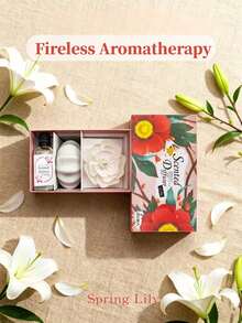 1set 50ml Lily Flameless Home Fragrance Diffuser Set, Long-Lasting Scent For Bedroom, Study, Bathroom, Living Room,Aromatherapy,House Freshener,Diffuser,Christmas Gifts - Various Fragrances - View 4