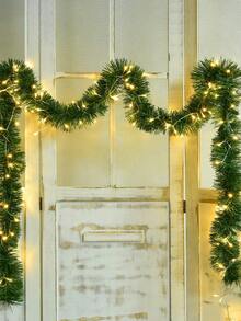 49.21 Ft Christmas Decoration Green Grass Garland, Holiday Decoration Soft Green For Outdoor Indoor Use Artificial Greenery Garden Or Party Wedding, Stairs(Different Specifications Of Products Have Different Lengths) Home Decor Christmas Decorations Room Decor