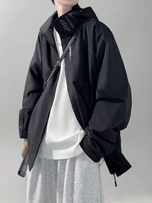Men Jackets And Coats - Black - View 1