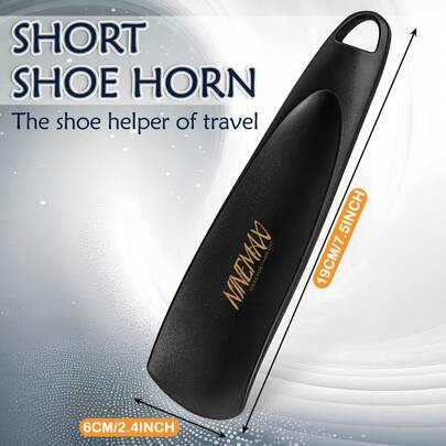 Calzador de Zapatos Plástico 19cm, Calzador de Botas para Mujer Hombres Mayor, Calzadores de Pequeño para Viajes