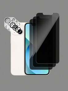 Bộ 6 món, tương thích với các dòng máy Apple: 3 miếng dán màn hình cường lực chống nhìn trộm + 3 miếng dán bảo vệ ống kính camera 3D, độ phân giải cao 1:1, chống trầy xước, chống vỡ, bền bỉ, tương thích với tất cả các dòng X/XR/11/12/13/14/15/16/16 Pro/16 Plus/16 Pro Max/16e/17/17 Air/17 Pro/17 Pro Max. - màu đen - Xem 11