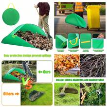 Leaf Collector, Portable Pop Up Leaf Bags, Foldable Leaf Pick Up Tools Patent Number D1005635, Reusable Yard Garden Bags For Leaves Lawn Trash - Green - View 2