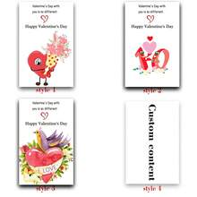 Customized Greeting Cards, Customized Text Greeting Cards, Christmas Cards, Birthday Cards, Thank You Cards, Party, Birthday, Wedding Season, Gift Message Cards, Postcards, Wedding Cards, Love Letters, Wedding Season, Valentine's Day Message Cards - Valentine's Day Message Card - View 2
