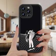 Una funda protectora suave de TPU negro cóncavo, regalo de cumpleaños o festivo para hombres y mujeres, regalo de Navidad/Año Nuevo, popular~ Adecuada para iPhone 16 15 14 13 12 11 Plus Pro - Colores mixtos - Ver 2