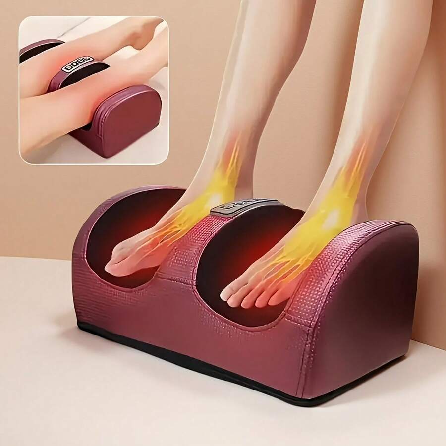 BANBERS Multi-Functional Leg Foot Massager,Foot Massager With Heating Function For Legs, Arms, Plantar Fasciitis, Relieves Pain, Promotes Blood Circulation And Relaxation, A Great Holiday/Birthday Gift For Both Men And Women,Father's Day Gifts - 美規A型插(110-127V) - 查看 1