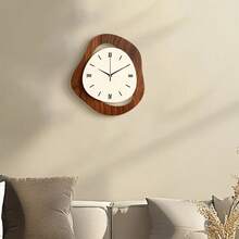 2D平面1件装现代简约家居装饰静音石英挂钟，无滴答声，适用于客厅、卧室和办公室，时尚卧室挂钟装饰，独特个性化，超清晰读时，适用于客厅、卧室、办公室时钟装饰。 - 彩色 - 查看 8