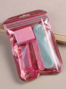 25pcs / 5pcs Disposable Nail Care Tool Set - Portable Nail Care Tools, Including Mini Nail File And Dead Skin Stick Set, Double-Sided Nail File, Wooden Dead Skin Push, Nail Cleaning Tools, Nail Sticks, Nail Brushes, Single-Use Packaging. Travel Nail Care Essential Set. Personalized Sealed Design, Ladies' Nail Care Set. Christmas Gift, Birthday Gift. Gifts For Friends, Gifts For Women