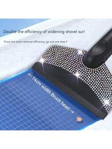 Schneeschaufel mit Strass Auto Zubehör, Auto Fenster Eiskratzer, Winter Schneeentfernungs-Kratzer, Scheiben-Enteisungswerkzeug