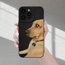 Funda de Teléfono con Patrón de Perro Labrador, Sensación Mate de Alta Gama, Nueva y Popular, Protección Completa de Lente, Antigolpes, Anticaída, Antihuellas, Compatible con 16/15/14/13/12/11/X/XR/XS/8//SE Plus Pro Series, Puede Usarse como Regalo para Familiares, Novio, Novia - Colores mixtos - Ver 4