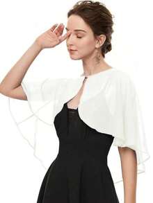 Women's Pink Chiffon Shawl With Pearl Decor, Lightweight Shawl For Spring, Summer, Autumn, Suitable For Bridal And Daily Wear