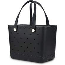 Rubber Beach Bag Waterproof Durable Tote Bag For Beach Sports Pool Modern Rubber Tote - ĐenMới - Xem 2