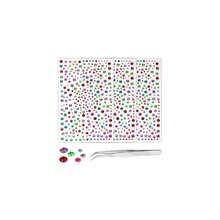 975Pcs Face Gems Hair Gems, Self-Adhesive Face Jewels Eye Jewels Rhinestones 3/4/5/6 Mm DIY Face Gems Stick On, Hair Body Rhinestones Gems Crystals Pearls For Face Makeup, Crafts (Gem_Color){Inchcolor_nameinch:Inchgem_colorinch} - 寶石顏色 - 查看 1
