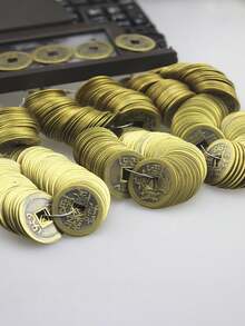 5/25/50pcs Chinese New Year Feng Shui Copper Coins, Lucky Coins, Vintage Decor DIY Craft Supplies, Suitable As Holiday Souvenirs And Gifts, Home And Room Decoration - Multicolor - View 7