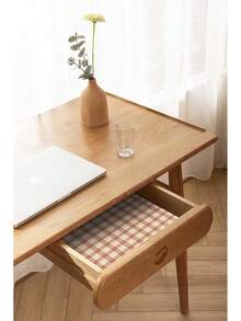 173"*787" Plaid Wallpaper Stick And Peel, Striped Farmhouse Self Adhesive Contact Paper Wallpaper For Bathroom Bedroom Nursery Shelf Drawer Linerhalloween - màu nâu - Xem 4